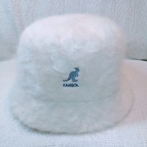 Kangol white angora bucket hat Size Large